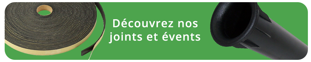 Joints et évents